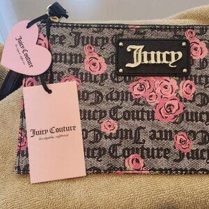 JUICY COUTURE Wristlet Gothic Status Black Roses IBJC9ZTRO-GBK